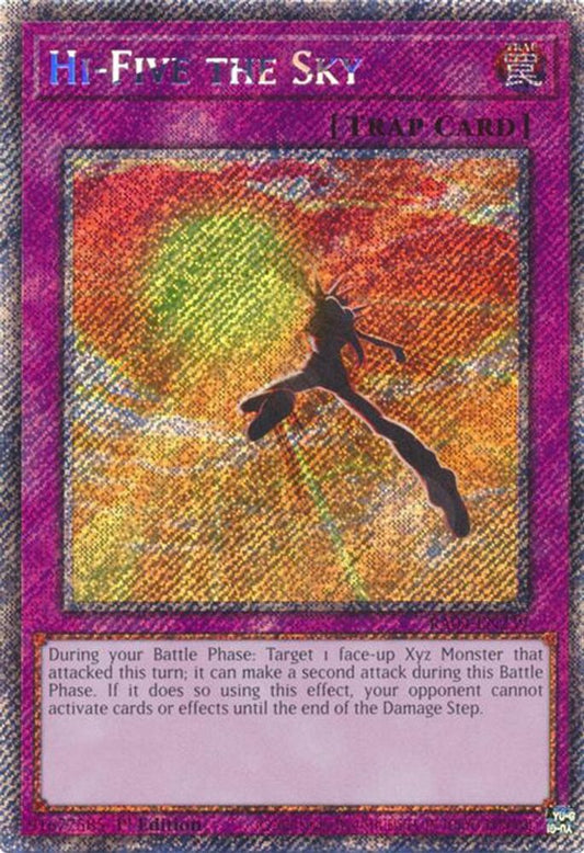 RA04-EN239 * Hi-Five The Sky * Platinum Secret Rare * Quarter Century Stampede