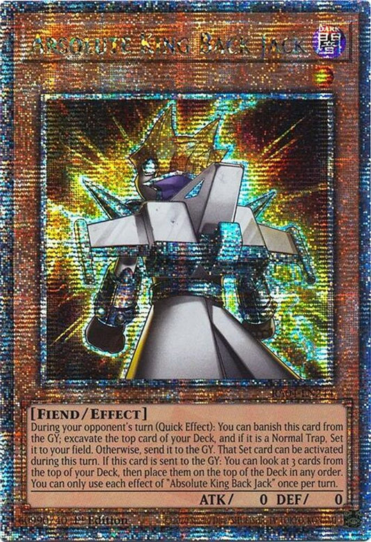 Absolute King Back Jack * Platinum Secret Rare * * RA04-EN244