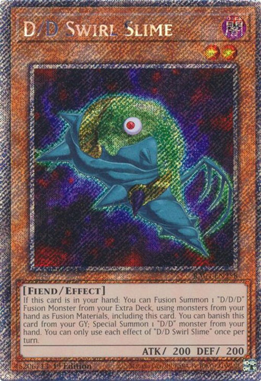 D/D Swirl Slime * Platinum Secret Rare * * RA04-EN258