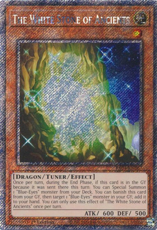 The White Stone Of Ancients * Platinum Secret Rare * * RA04-EN267