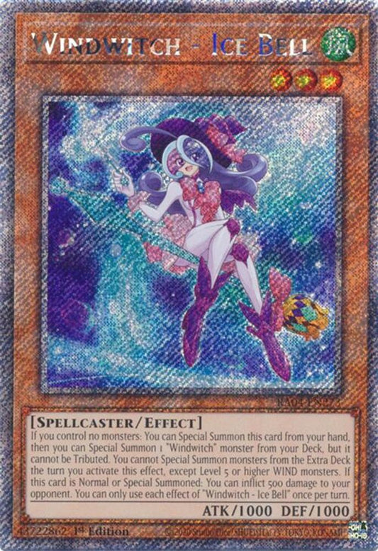 Windwitch * Ice Bell * Platinum Secret Rare * * RA04-EN273