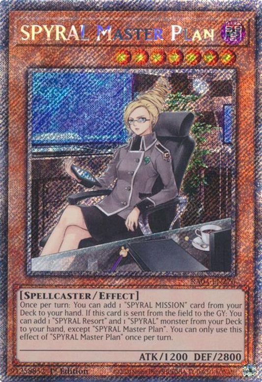 RA04-EN276 * SPYRAL Master Plan * Platinum Secret Rare * Quarter Century Stampede