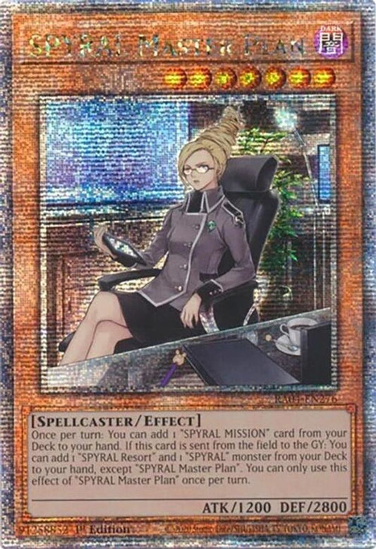 RA04-EN276 * SPYRAL Master Plan * Quarter Century Secret Rare * Quarter Century Stampede