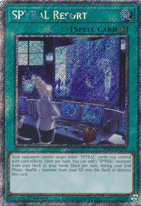 RA04-EN277 * SPYRAL Resort * Platinum Secret Rare * Quarter Century Stampede