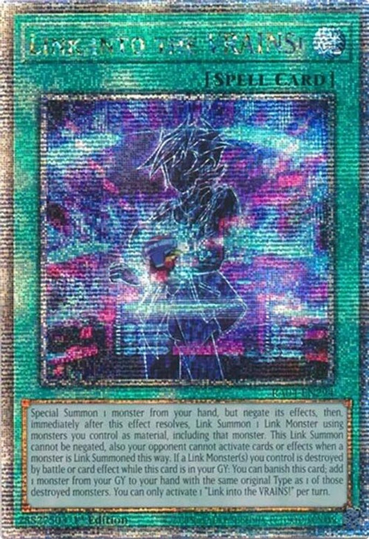 RA04-EN294 * Link Into The VRAINS! * Quarter Century Secret Rare * Quarter Century Stampede