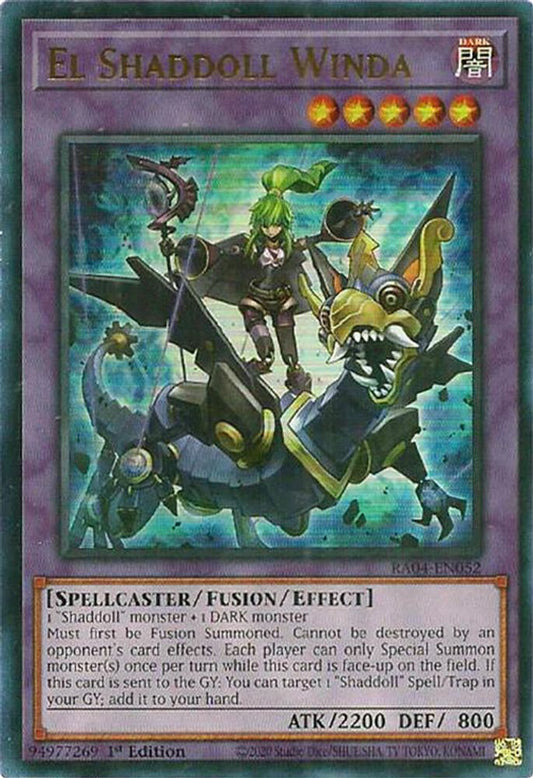 RA04-EN052 * El Shaddoll Winda * Ultra Rare * Quarter Century Stampede