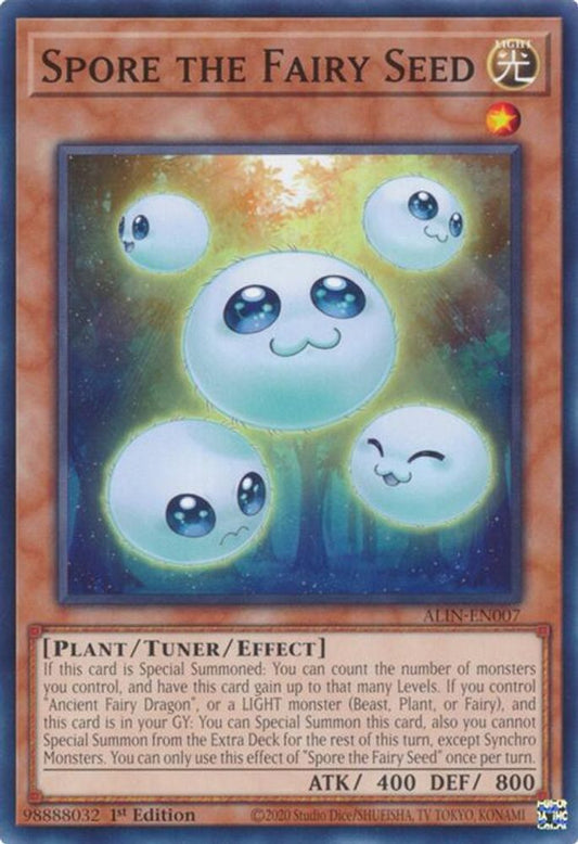 ALIN-EN007 * Spore the Fairy Seed * Common * Alliance Insight