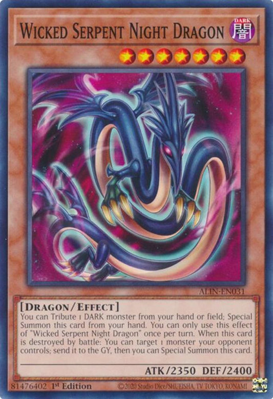 ALIN-EN031 * Wicked Serpent Night Dragon * Common * Alliance Insight