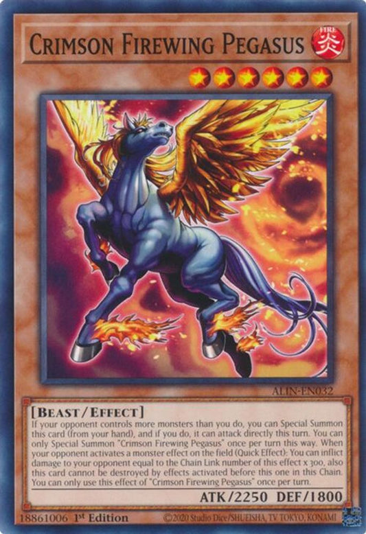 ALIN-EN032 * Crimson Firewing Pegasus * Common * Alliance Insight