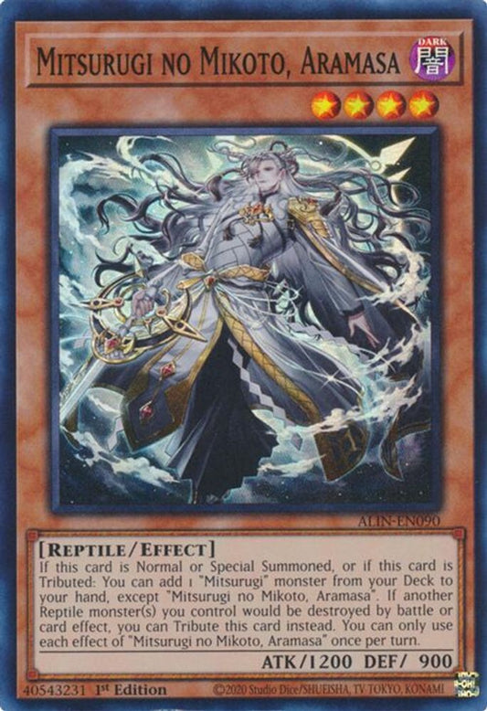 Mitsurugi no Mikoto, Aramasa * Super Rare * ALIN-EN090