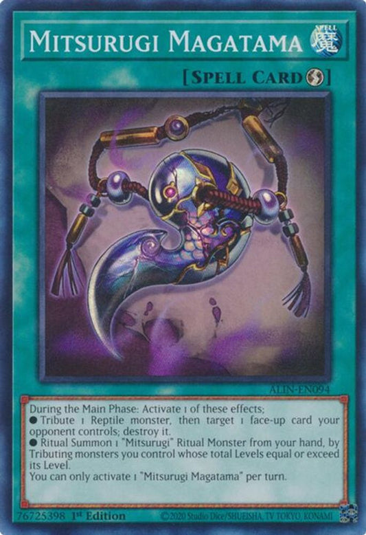 Mitsurugi Magatama * Super Rare * ALIN-EN094