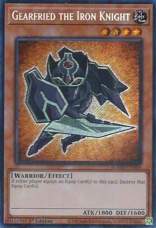 BLMM-EN004 * Gearfried the Iron Knight * Secret Rare * Battles of Legend: Monster Mayhem
