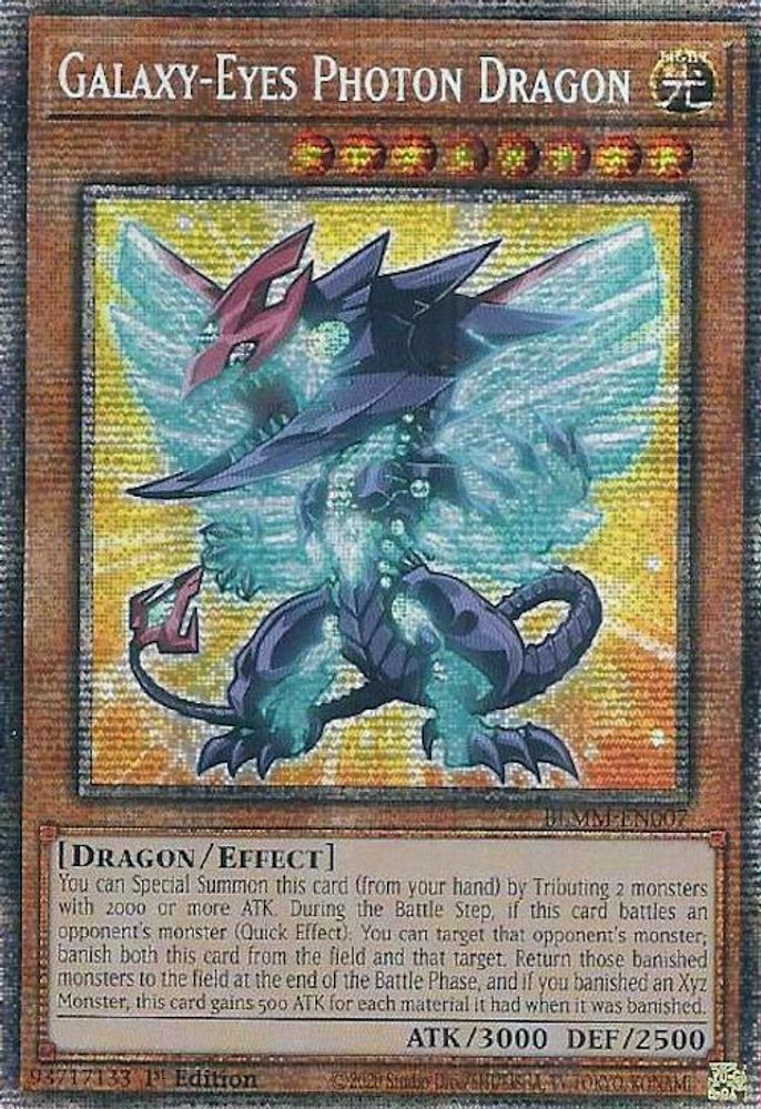 BLMM-EN007 * Galaxy-Eyes Photon Dragon * Starlight Rare * Battles of Legend: Monster Mayhem
