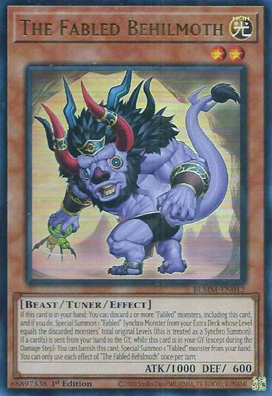 BLMM-EN012 * The Fabled Behilmoth * Ultra Rare * Battles of Legend: Monster Mayhem