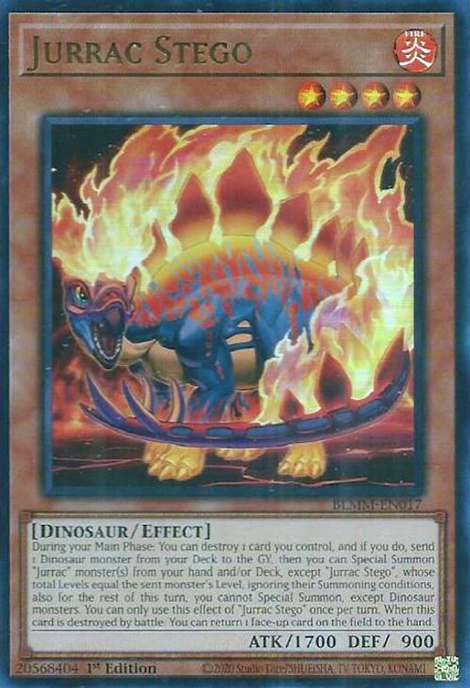 BLMM-EN017 * Jurrac Stego * Ultra Rare * Battles of Legend: Monster Mayhem