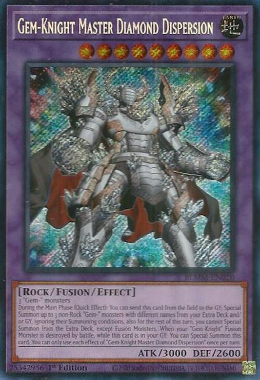 BLMM-EN020 * Gem-Knight Master Diamond Dispersion * Secret Rare * Battles of Legend: Monster Mayhem