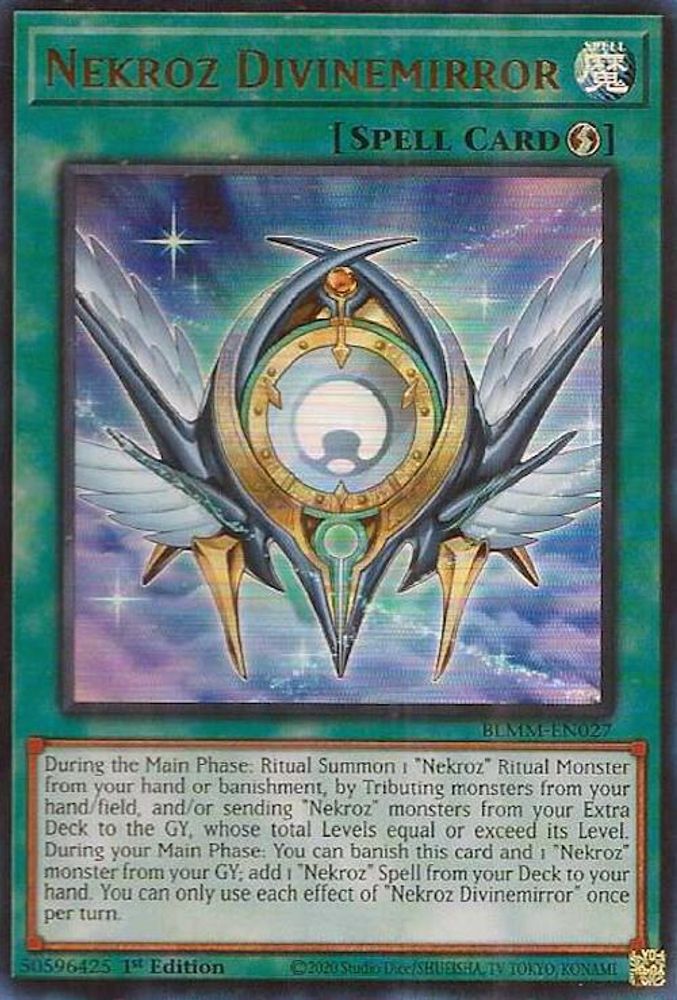 BLMM-EN027 * Nekroz Divinemirror * Ultra Rare * Battles of Legend: Monster Mayhem