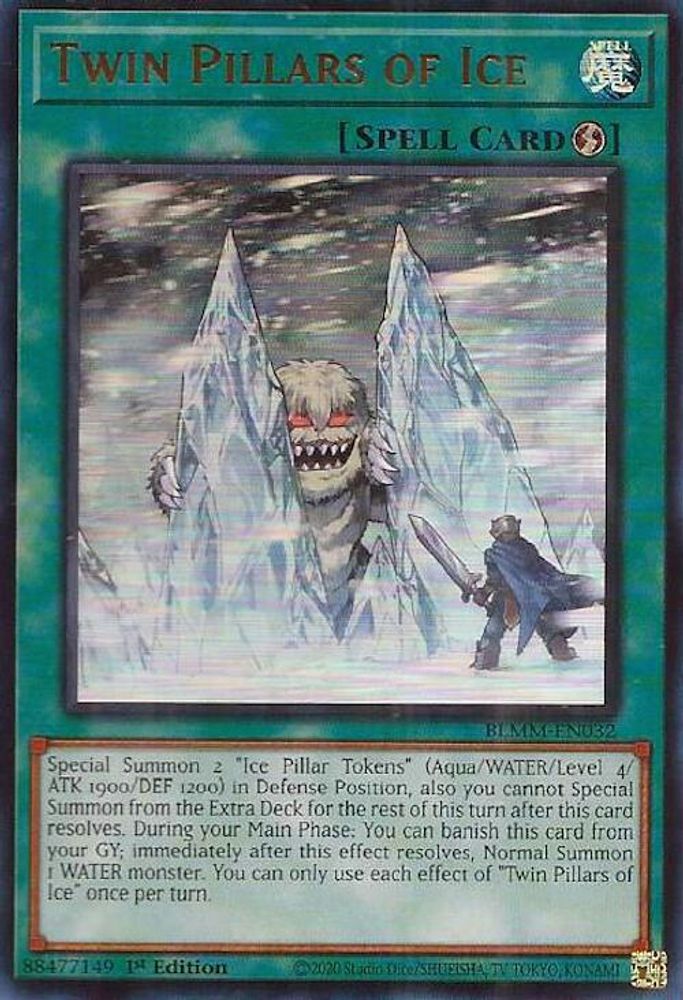 BLMM-EN032 * Twin Pillars of Ice * Ultra Rare * Battles of Legend: Monster Mayhem