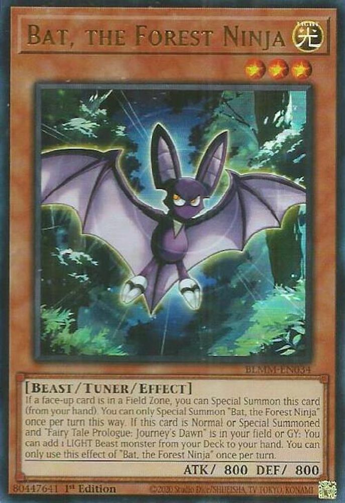 BLMM-EN034 * Bat, the Forest Ninja * Ultra Rare * Battles of Legend: Monster Mayhem