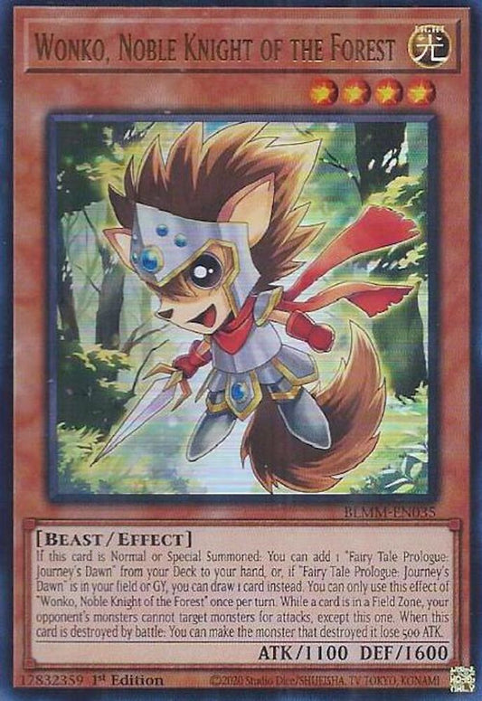 BLMM-EN035 * Wonko, Noble Knight of the Forest * Ultra Rare * Battles of Legend: Monster Mayhem