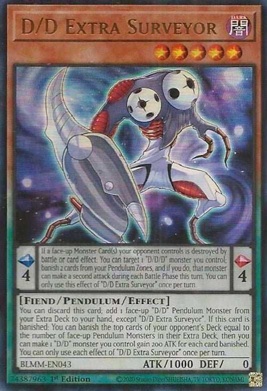 BLMM-EN043 * D/D Extra Surveyor * Ultra Rare * Battles of Legend: Monster Mayhem