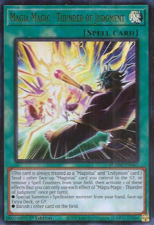 BLMM-EN047 * Magia Magic - Thunder of Judgment * Ultra Rare * Battles of Legend: Monster Mayhem