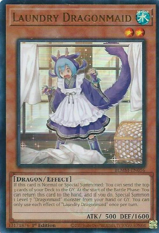BLMM-EN056 * Laundry Dragonmaid * Ultra Rare * Battles of Legend: Monster Mayhem