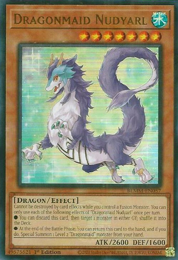 BLMM-EN057 * Dragonmaid Nudyarl * Ultra Rare * Battles of Legend: Monster Mayhem