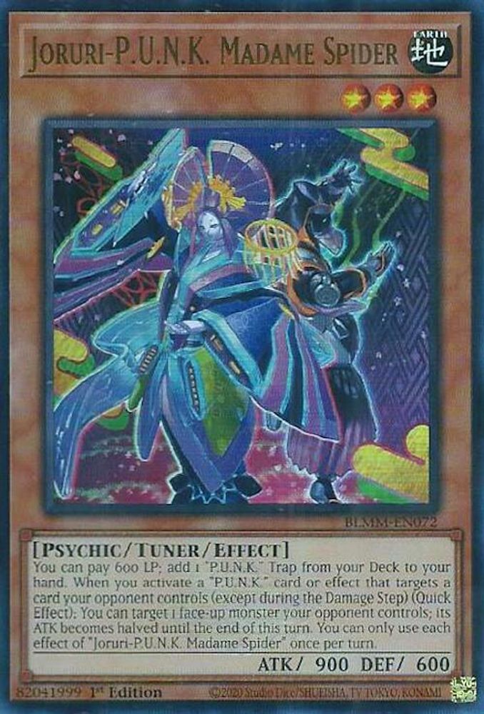 BLMM-EN072 * Joruri-P.U.N.K. Madame Spider * Ultra Rare * Battles of Legend: Monster Mayhem