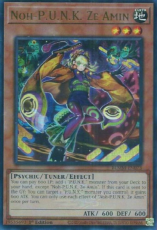 BLMM-EN073 * Noh-P.U.N.K. Ze Amin * Ultra Rare * Battles of Legend: Monster Mayhem
