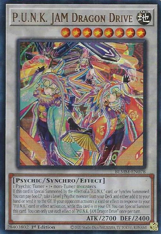 BLMM-EN078 * P.U.N.K. JAM Dragon Drive * Ultra Rare * Battles of Legend: Monster Mayhem