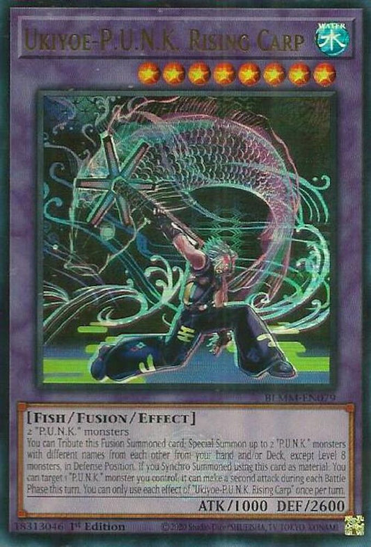 BLMM-EN079 * Ukiyoe-P.U.N.K. Rising Carp * Ultra Rare * Battles of Legend: Monster Mayhem