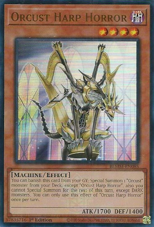 BLMM-EN085 * Orcust Harp Horror * Ultra Rare * Battles of Legend: Monster Mayhem