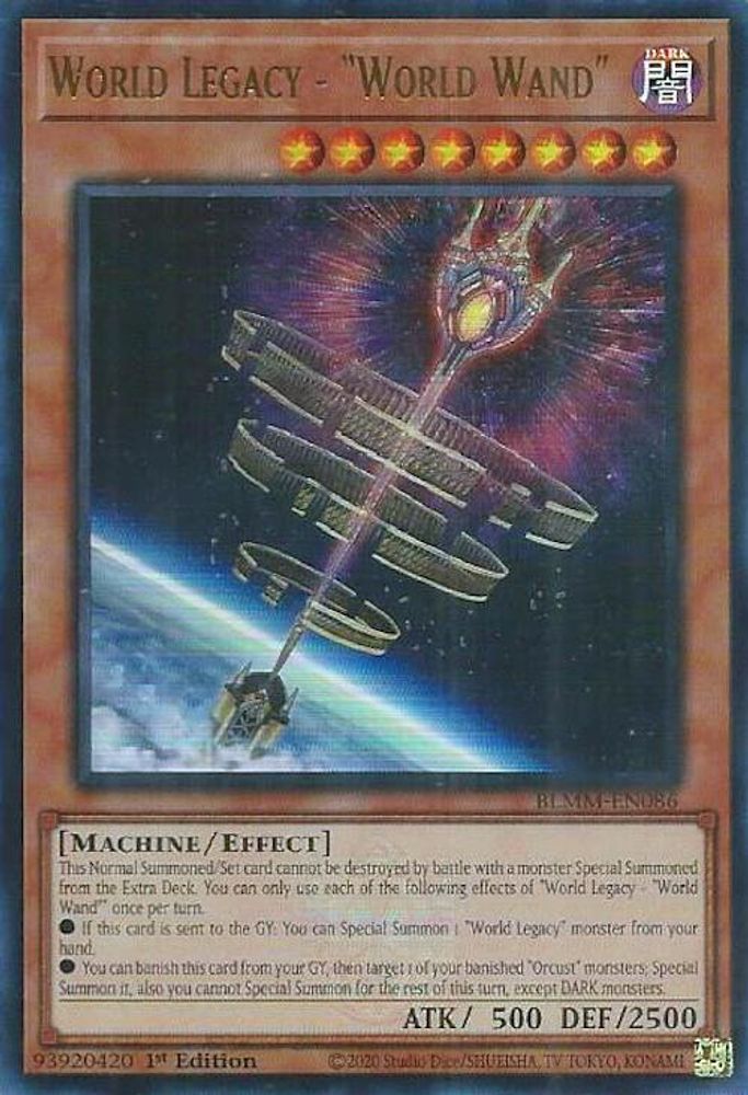 BLMM-EN086 * World Legacy - "World Wand" * Ultra Rare * Battles of Legend: Monster Mayhem