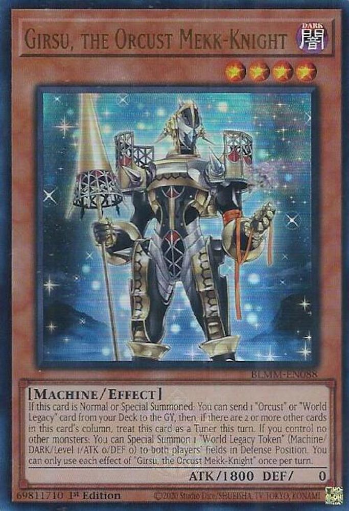 BLMM-EN088 * Girsu, the Orcust Mekk-Knight * Ultra Rare * Battles of Legend: Monster Mayhem