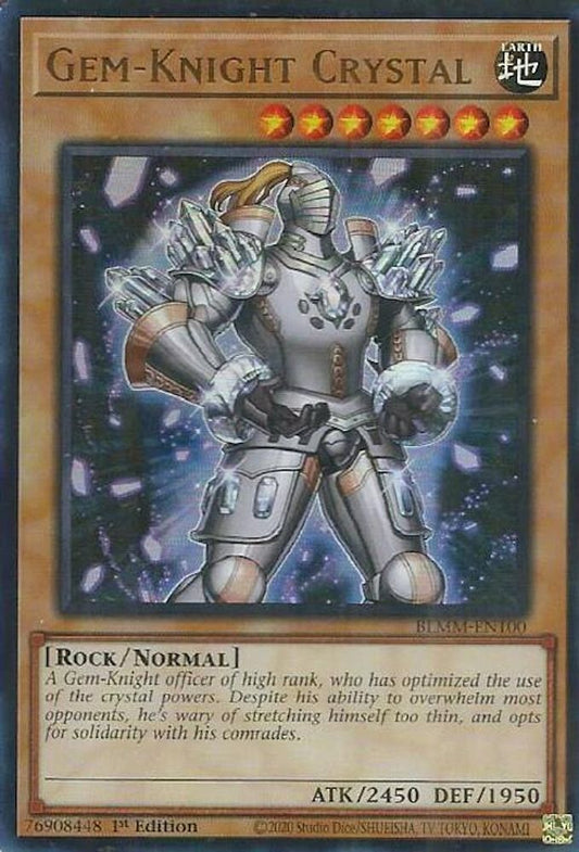 BLMM-EN100 * Gem-Knight Crystal * Ultra Rare * Battles of Legend: Monster Mayhem