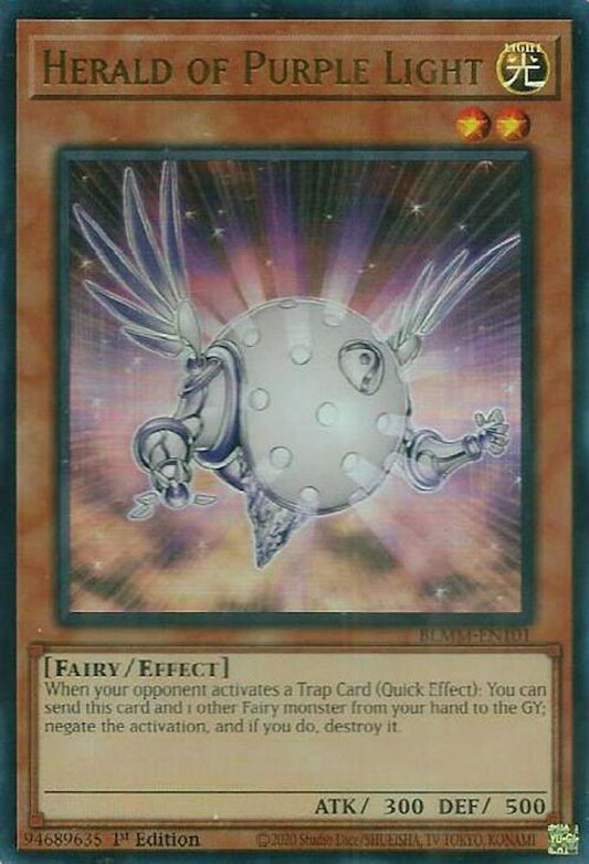 BLMM-EN101 * Herald of Purple Light * Ultra Rare * Battles of Legend: Monster Mayhem