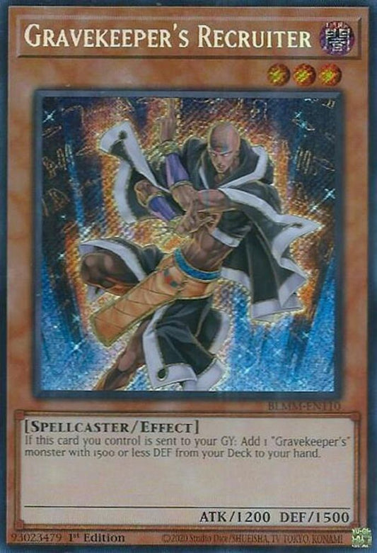 BLMM-EN110 * Gravekeeper's Recruiter * Secret Rare * Battles of Legend: Monster Mayhem