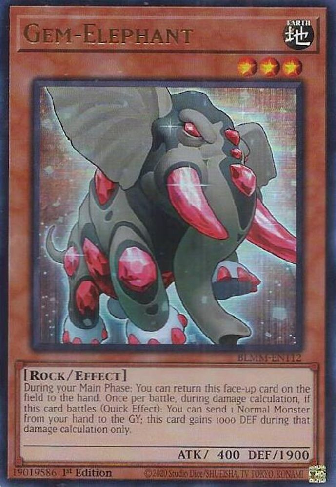 BLMM-EN112 * Gem-Elephant * Ultra Rare * Battles of Legend: Monster Mayhem