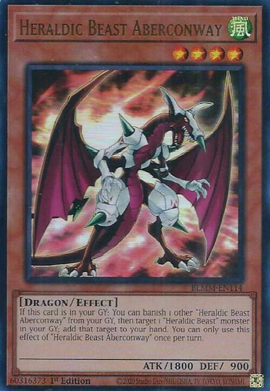 BLMM-EN114 * Heraldic Beast Aberconway * Ultra Rare * Battles of Legend: Monster Mayhem