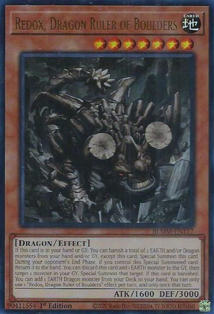 BLMM-EN117 * Redox, Dragon Ruler of Boulders * Ultra Rare * Battles of Legend: Monster Mayhem