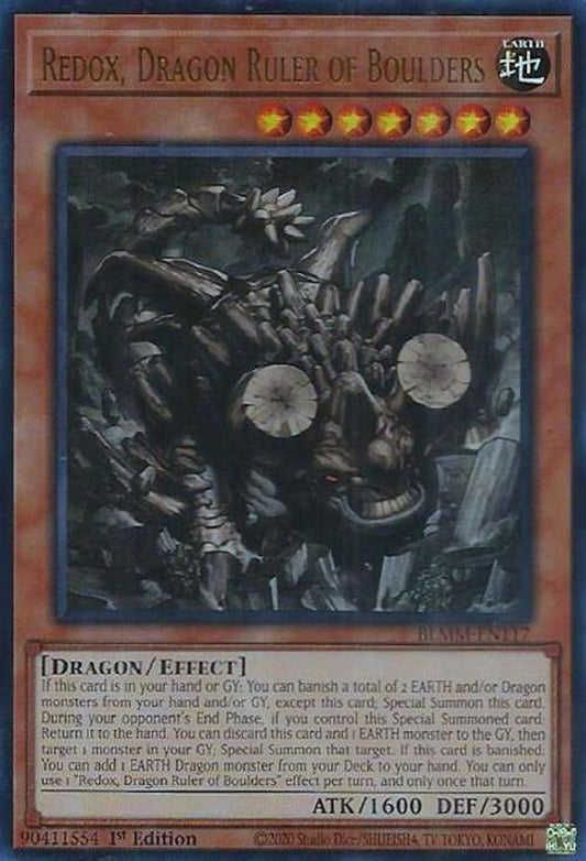 BLMM-EN117 * Redox, Dragon Ruler of Boulders * Ultra Rare * Battles of Legend: Monster Mayhem