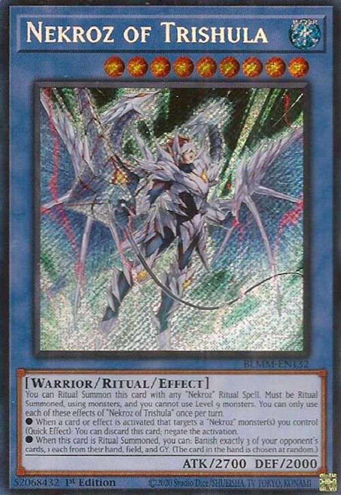 BLMM-EN132 * Nekroz of Trishula * Secret Rare * Battles of Legend: Monster Mayhem