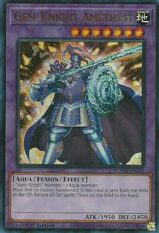 BLMM-EN141 * Gem-Knight Amethyst * Ultra Rare * Battles of Legend: Monster Mayhem