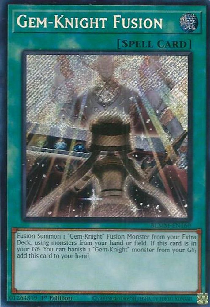 BLMM-EN160 * Gem-Knight Fusion * Secret Rare * Battles of Legend: Monster Mayhem