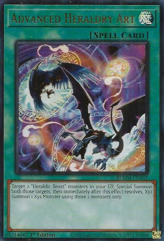 BLMM-EN161 * Advanced Heraldry Art * Ultra Rare * Battles of Legend: Monster Mayhem