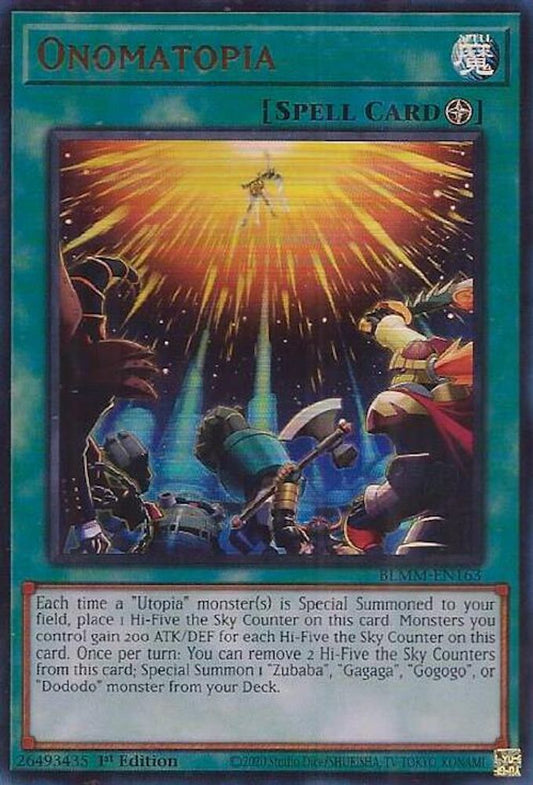 BLMM-EN163 * Onomatopia * Ultra Rare * Battles of Legend: Monster Mayhem