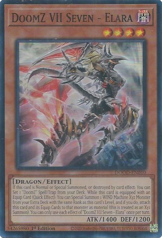DOOD-EN010 * DoomZ VII Seven - Elara * Super Rare * Doom of Dimensions