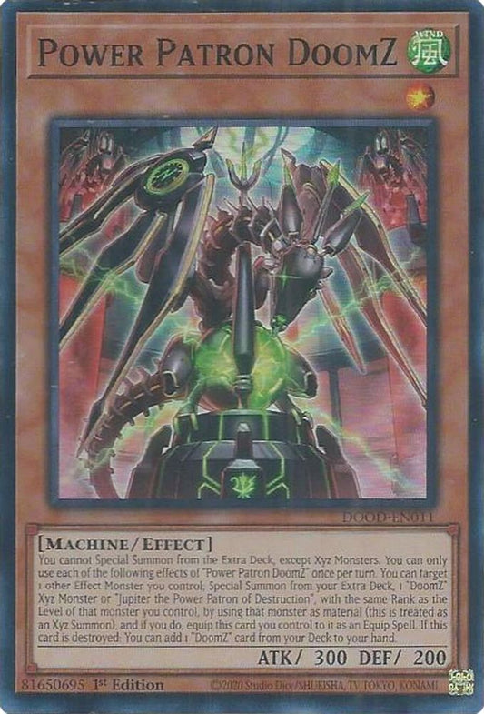 DOOD-EN011 * Power Patron DoomZ * Super Rare * Doom of Dimensions