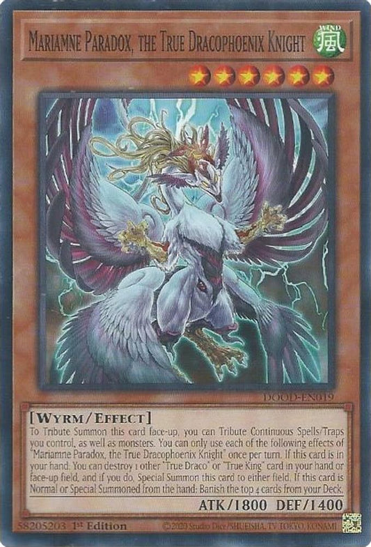 DOOD-EN019 * Mariamne Paradox, the True Dracophoenix Knight * Common * Doom of Dimensions